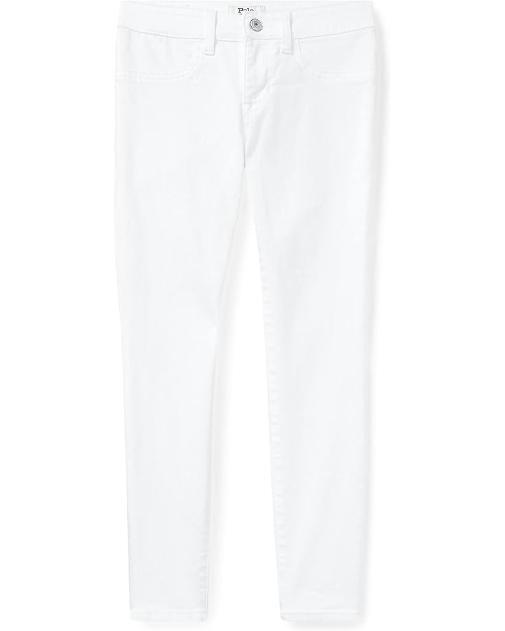 Polo Ralph Lauren Kids Aubrie Denim Leggings In White (Big Kids)