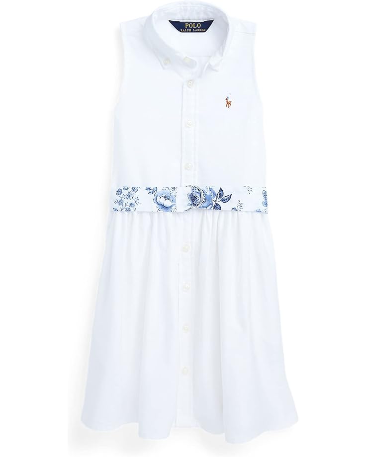 Polo Ralph Lauren Kids Belted Cotton Oxford Shirtdress (Toddler)