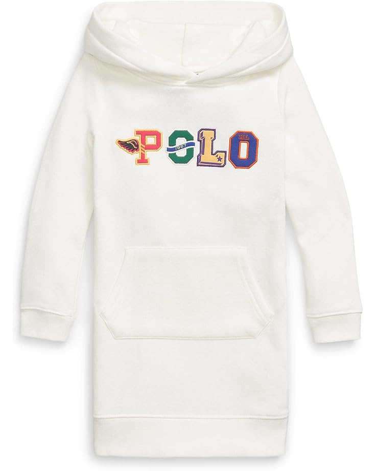 Polo Ralph Lauren Kids Logo Fleece Hoodie Dress (Little Kids)