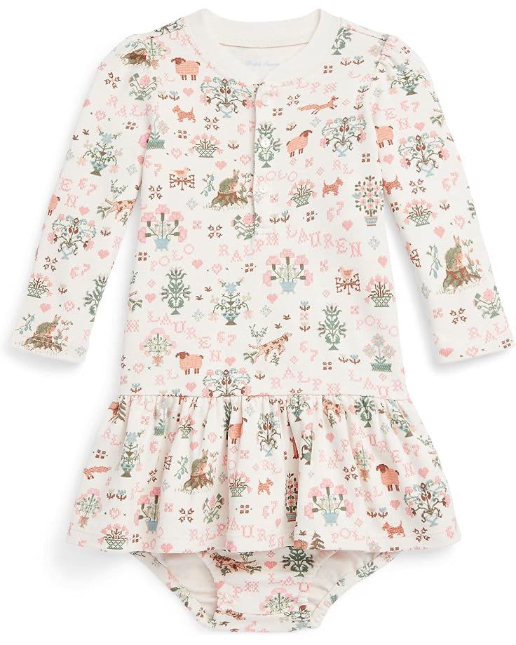 Polo Ralph Lauren Kids Interlock Henley Dress & Bloomer (Infant)