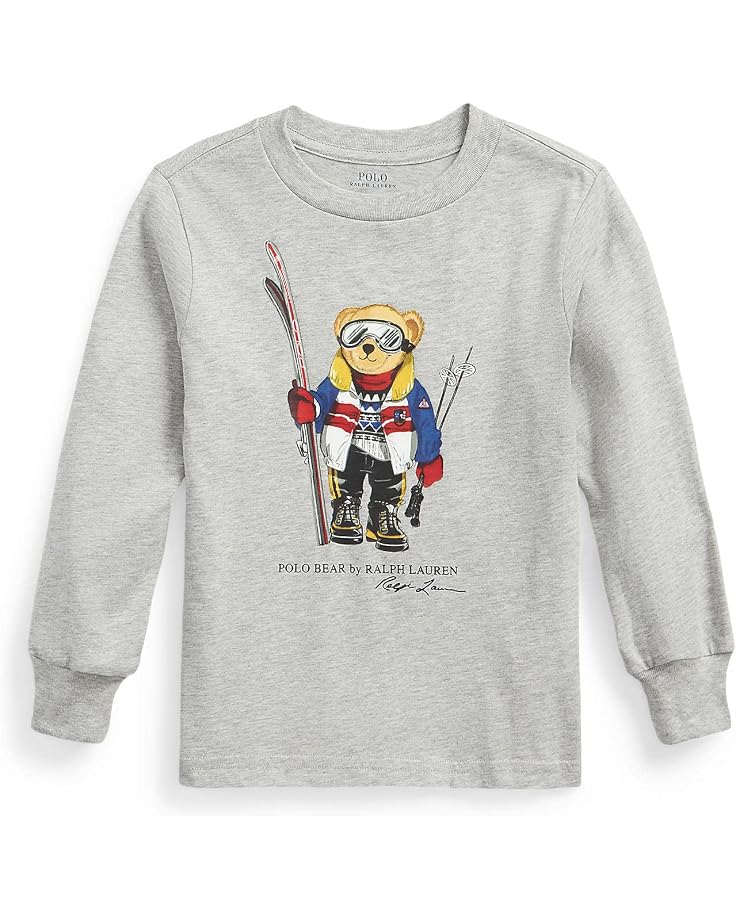 Polo Ralph Lauren Kids Polo Bear Cotton Long Sleeve Tee (Toddler)