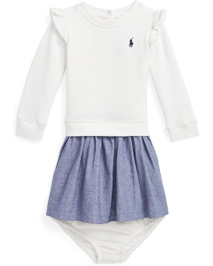 Polo Ralph Lauren Kids Fleece Sweatshirt Dress & Bloomer (Infant)