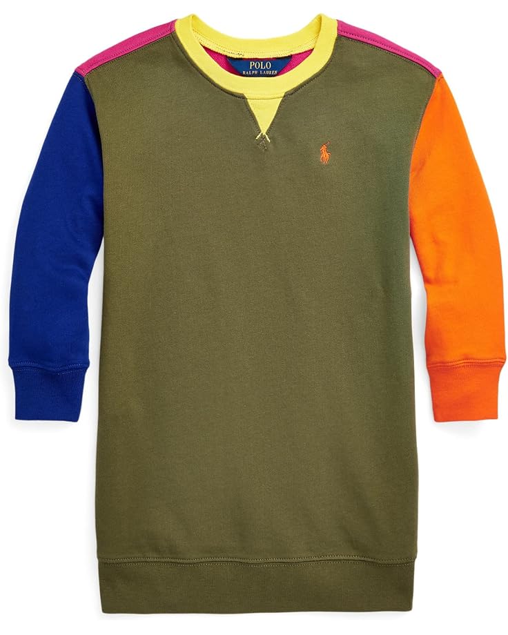 Polo Ralph Lauren Kids Color-Blocked Spa Terry Sweatshirt Dress (Toddler)