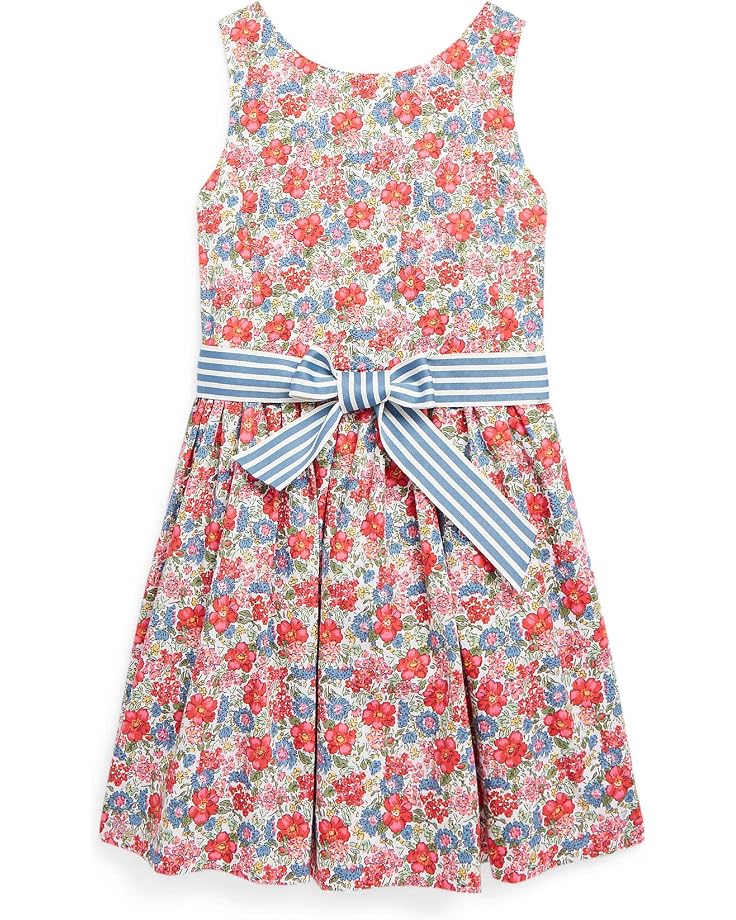 Polo Ralph Lauren Kids Floral Cotton Poplin Dress & Bloomer (Little Kids)
