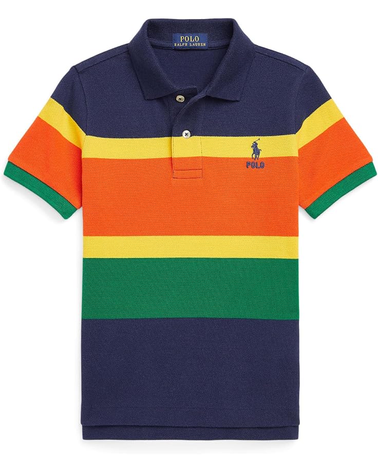 Polo Ralph Lauren Kids Striped Cotton Mesh Polo Shirt (Toddler)