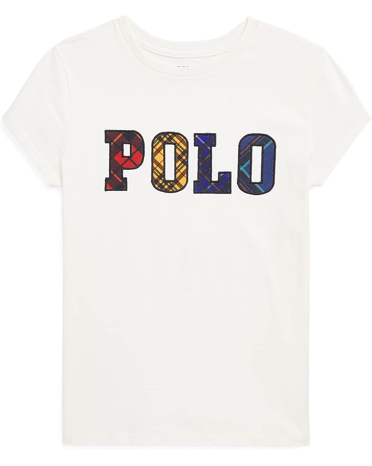  Polo Ralph Lauren Kids Plaid Logo Cotton Jersey Tee (Big Kids)