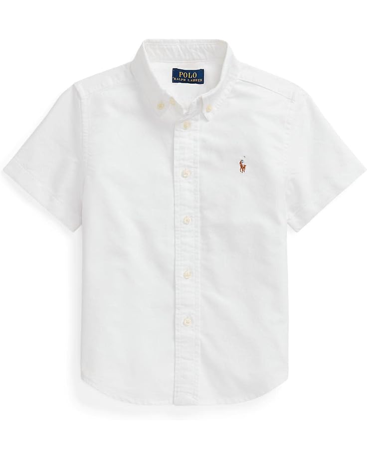  Polo Ralph Lauren Kids Cotton Oxford Short Sleeve Shirt (Toddler)