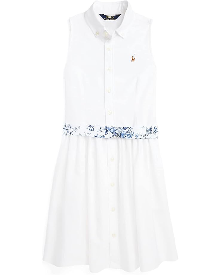  Polo Ralph Lauren Kids Belted Cotton Shirtdress (Big Kids)
