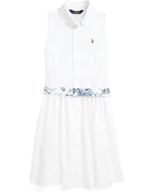  Polo Ralph Lauren Kids Belted Cotton Shirtdress (Big Kids)