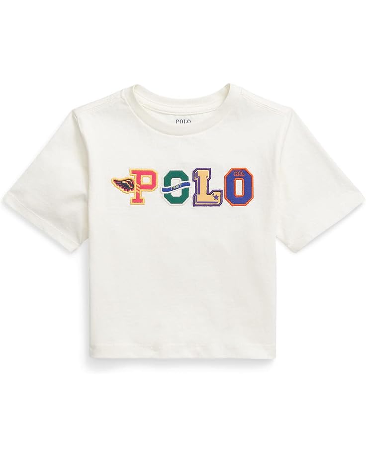  Polo Ralph Lauren Kids Logo Cotton Jersey Boxy Tee (Toddler)