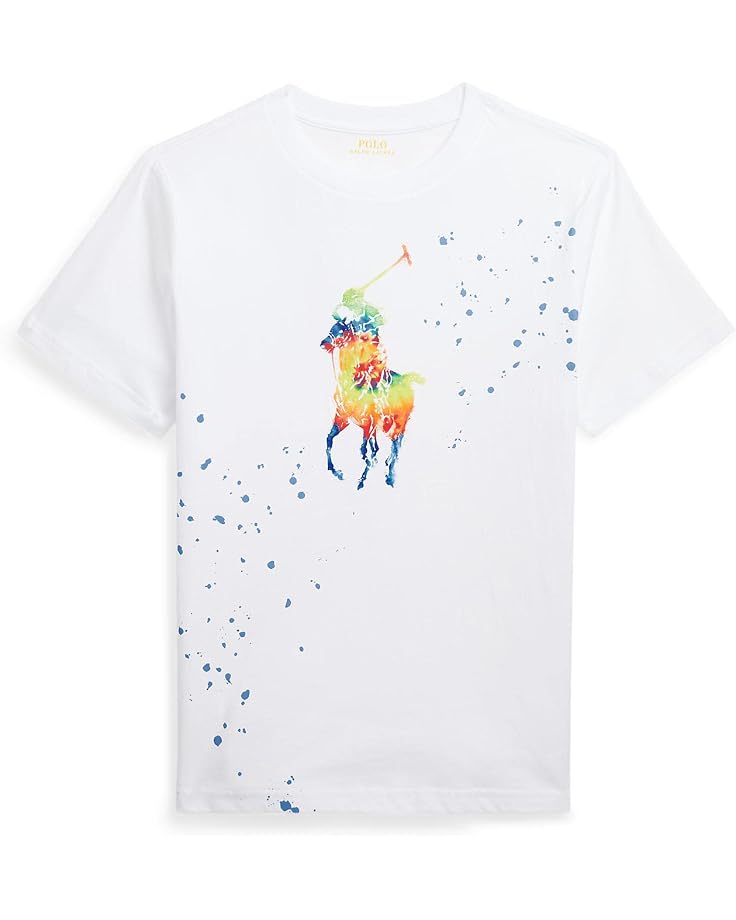  Polo Ralph Lauren Kids Tie-Dye Big Pony Cotton Jersey Tee (Big Kids)