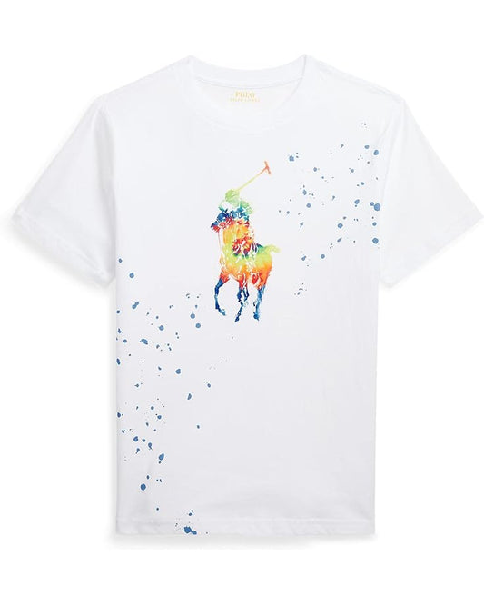  Polo Ralph Lauren Kids Tie-Dye Big Pony Cotton Jersey Tee (Big Kids)