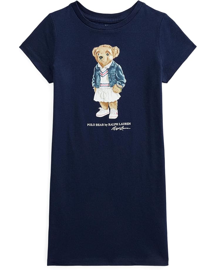  Polo Ralph Lauren Kids Polo Bear Cotton Jersey Tee Dress (Little Kids)