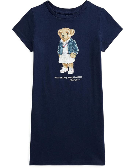  Polo Ralph Lauren Kids Polo Bear Cotton Jersey Tee Dress (Little Kids)