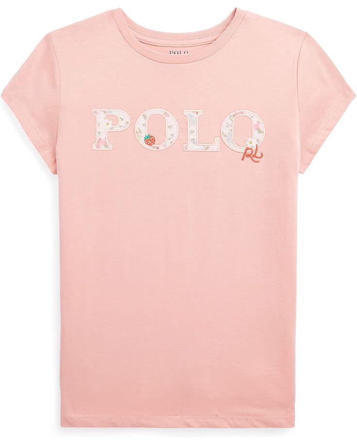  Polo Ralph Lauren Kids Floral-Logo Cotton Jersey Tee (Big Kids)