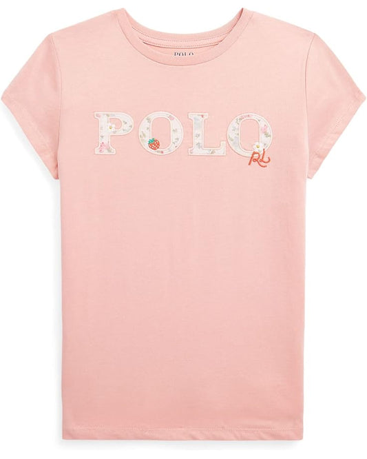  Polo Ralph Lauren Kids Floral-Logo Cotton Jersey Tee (Big Kids)