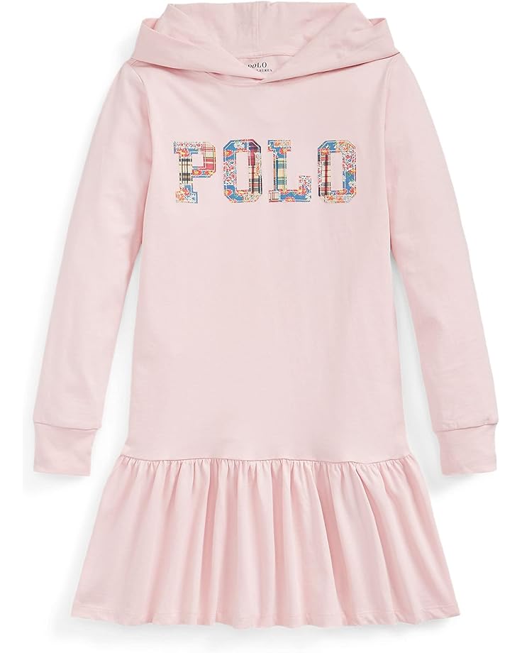  Polo Ralph Lauren Kids Logo Cotton Jersey Hooded Dress (Big Kids)
