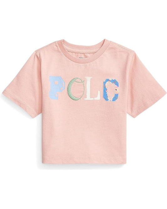  Polo Ralph Lauren Kids Logo Cotton Jersey Boxy Tee (Toddler)