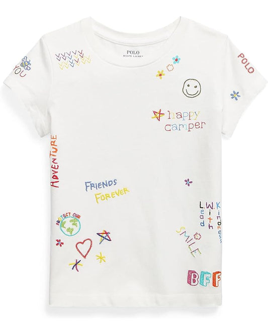  Polo Ralph Lauren Kids Cotton Jersey Graphic Tee (Little Kids)