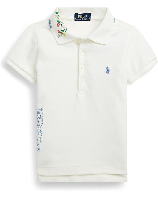 Polo Ralph Lauren Kids Embroidered Stretch Mesh Polo Shirt (Toddler)