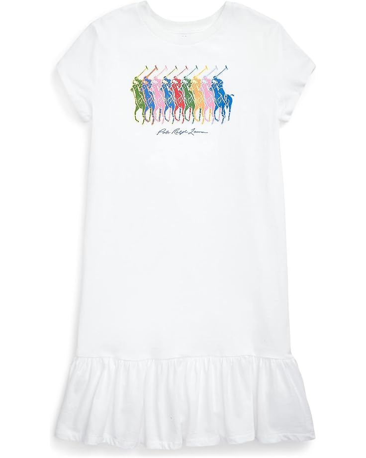  Polo Ralph Lauren Kids Logo Cotton Jersey Tee Dress (Big Kids)