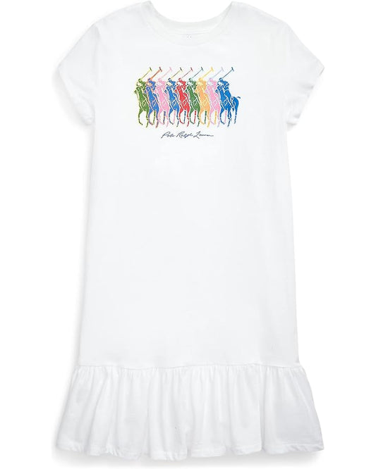  Polo Ralph Lauren Kids Logo Cotton Jersey Tee Dress (Big Kids)