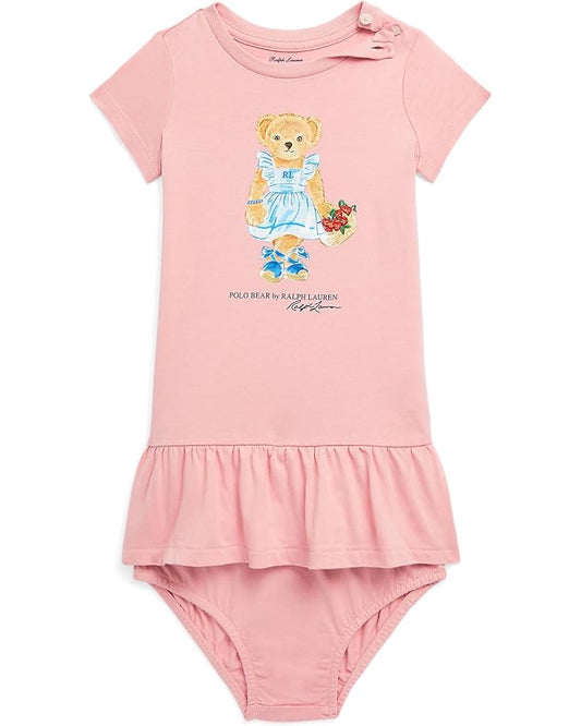  Polo Ralph Lauren Kids Polo Bear Jersey Tee Dress & Bloomer (Infant)