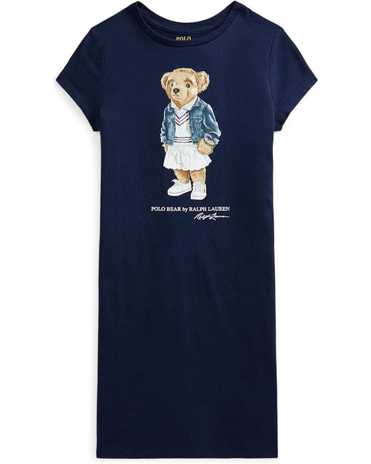  Polo Ralph Lauren Kids Polo Bear Cotton Jersey Tee Dress (Big Kids)