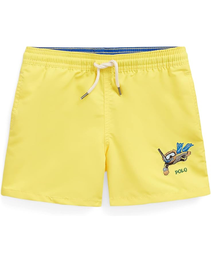  Polo Ralph Lauren Kids Traveler Polo Bear Swim Trunks (Toddler)