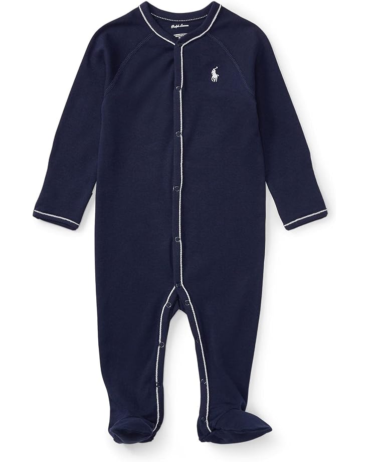  Polo Ralph Lauren Kids Cotton Jersey Footed Coverall (Infant)
