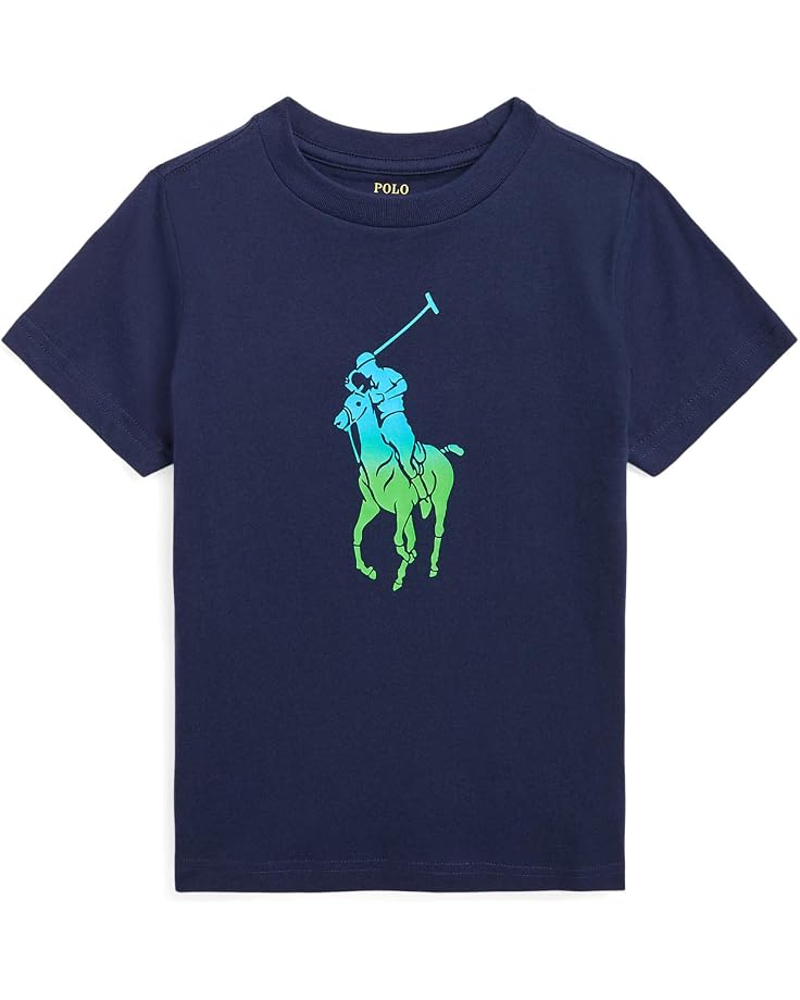  Polo Ralph Lauren Kids Ombré Big Pony Cotton Jersey Tee (Toddler)