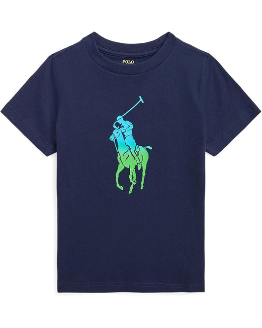  Polo Ralph Lauren Kids Ombré Big Pony Cotton Jersey Tee (Little Kids)