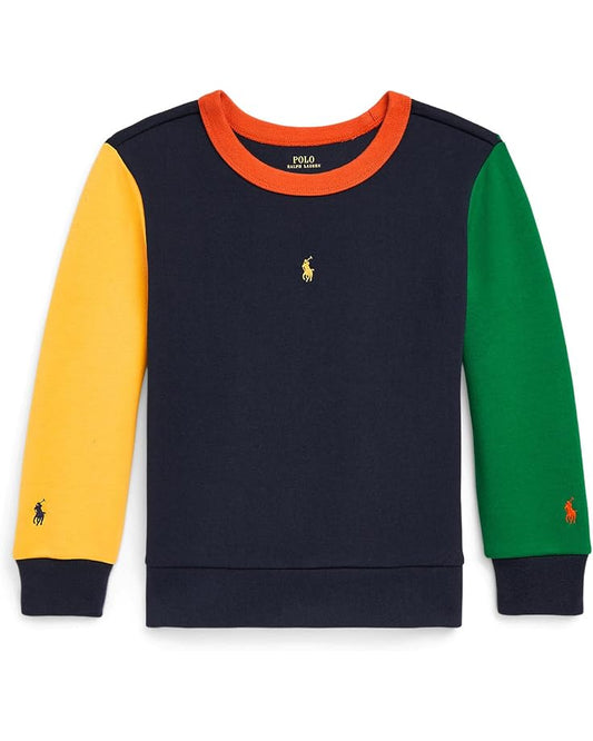  Polo Ralph Lauren Kids Color-Blocked Double-Knit Sweatshirt (Toddler)