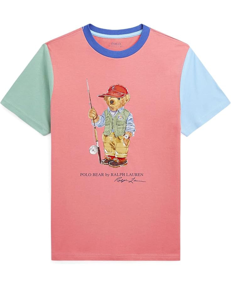  Polo Ralph Lauren Kids Polo Bear Color-Blocked Cotton Tee (Big Kids)