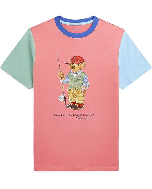  Polo Ralph Lauren Kids Polo Bear Color-Blocked Cotton Tee (Big Kids)