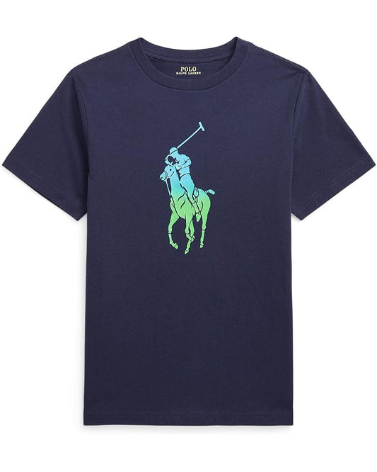  Polo Ralph Lauren Kids Ombré Big Pony Cotton Jersey Tee (Big Kids)