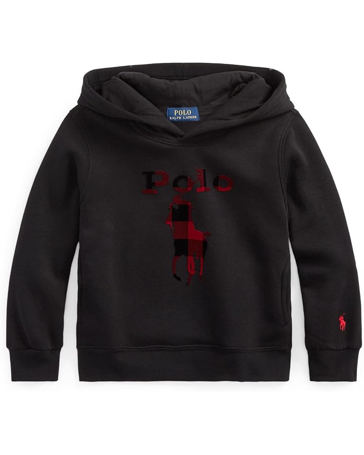  Polo Ralph Lauren Kids Buffalo Check Big Pony Fleece Hoodie (Toddler)