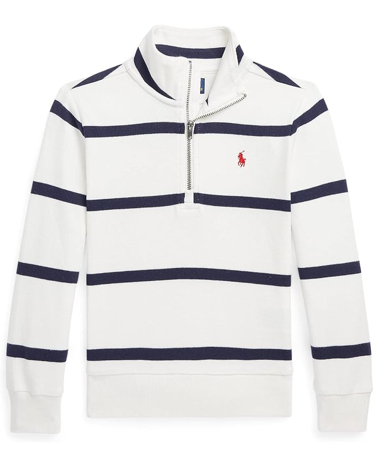  Polo Ralph Lauren Kids Striped Cotton Interlock Pullover (Little Kids)