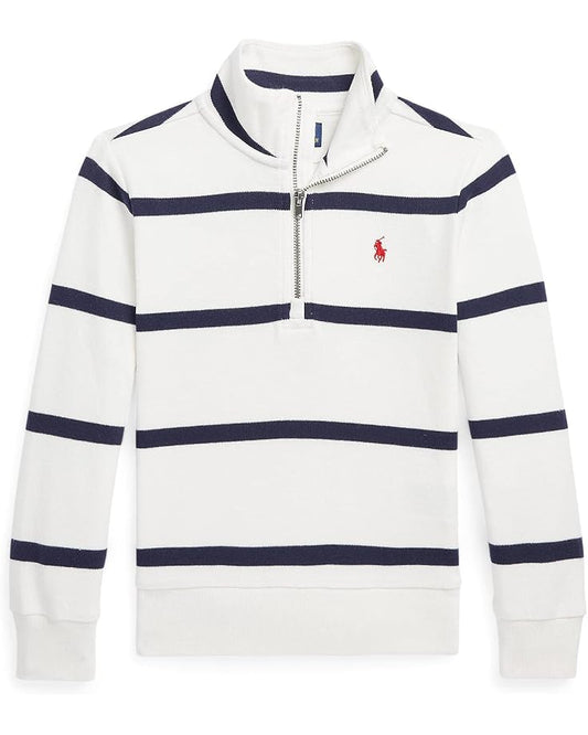  Polo Ralph Lauren Kids Striped Cotton Interlock Pullover (Toddler)
