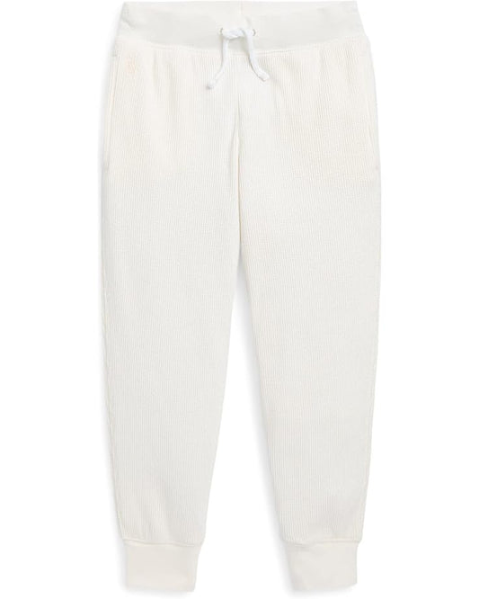  Polo Ralph Lauren Kids Waffle-Knit Cotton-Blend Jogger Pants (Little Kids)