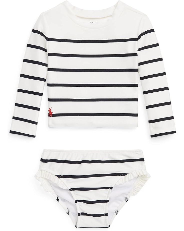  Polo Ralph Lauren Kids Striped Stretch Two-Piece Swimsuit (Infant)