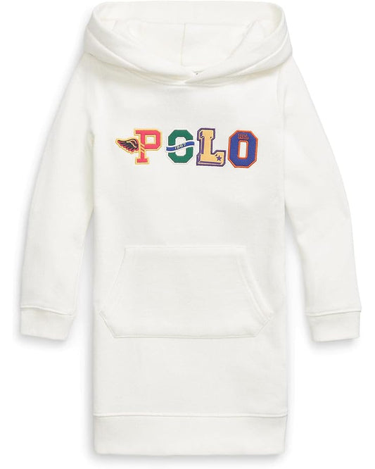  Polo Ralph Lauren Kids Logo Fleece Hoodie Dress (Little Kids)