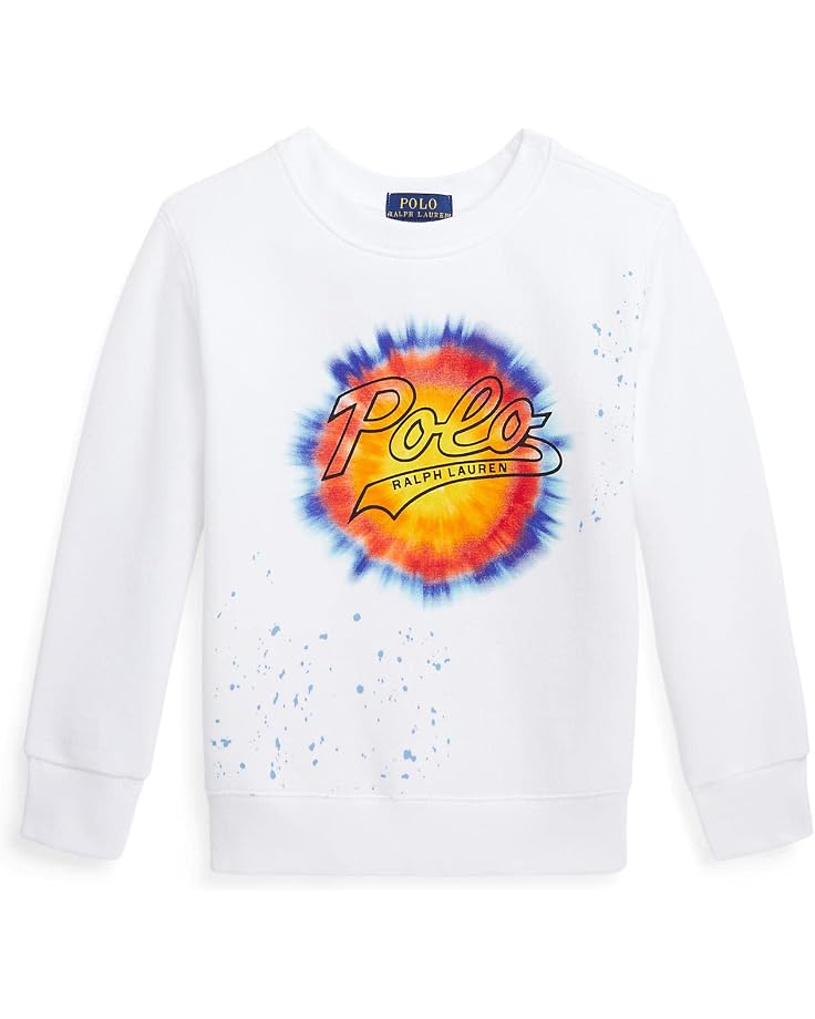  Polo Ralph Lauren Kids Logo Tie-Dye Print Fleece Sweatshirt (Little Kids)