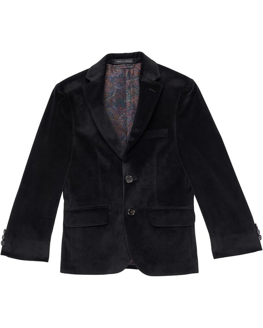  LAUREN Ralph Lauren Kids Velvet Dinner Jacket (Big Kids)