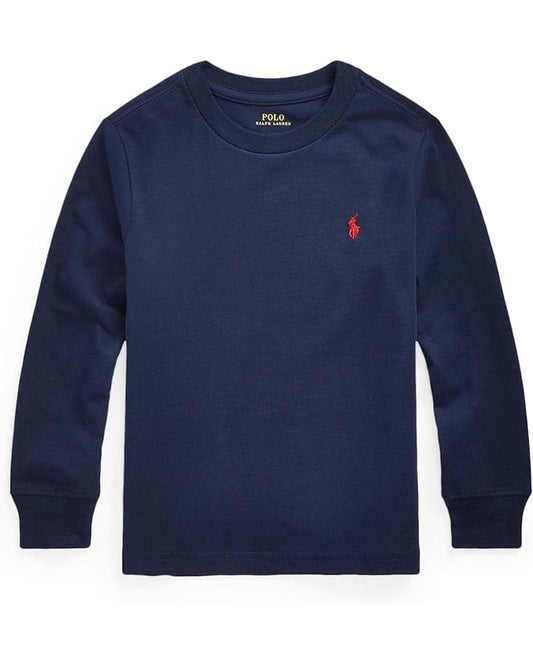  Polo Ralph Lauren Kids Cotton Jersey Long Sleeve Tee (Little Kids)