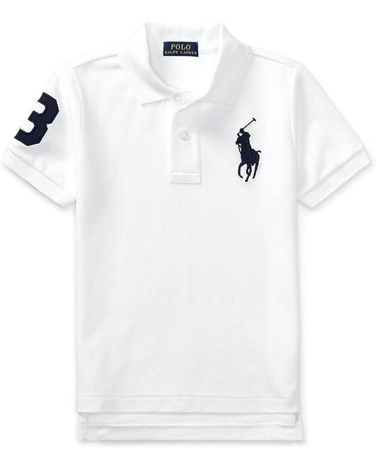  Polo Ralph Lauren Kids Big Pony Cotton Mesh Polo Shirt (Toddler)