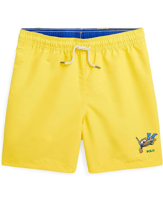  Polo Ralph Lauren Kids Traveler Polo Bear Swim Trunks (Big Kids)