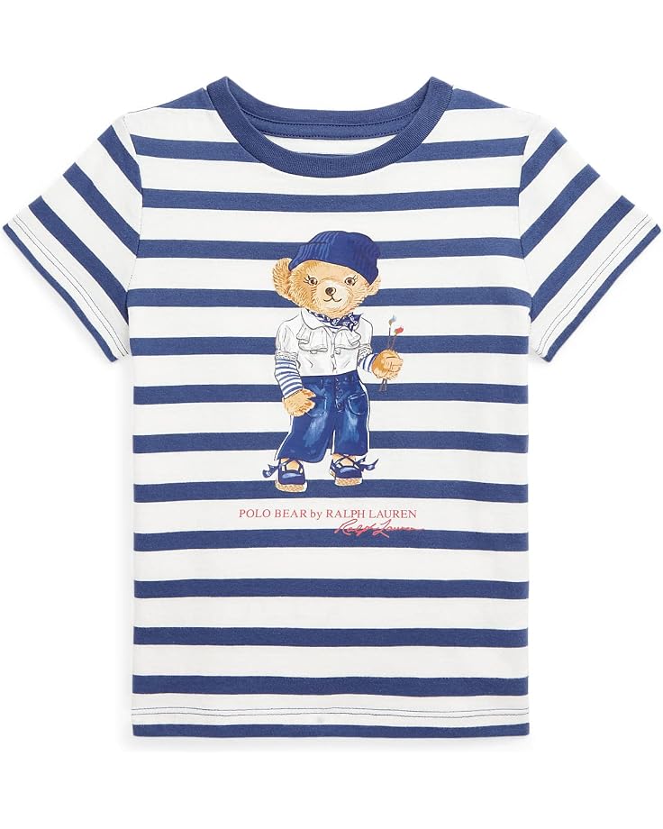  Polo Ralph Lauren Kids Polo Bear Striped Cotton Tee (Toddler)