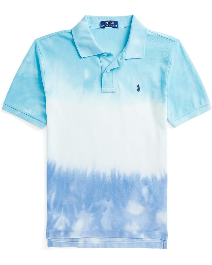  Polo Ralph Lauren Kids Tie-Dye Cotton Mesh Polo Shirt (Big Kids)