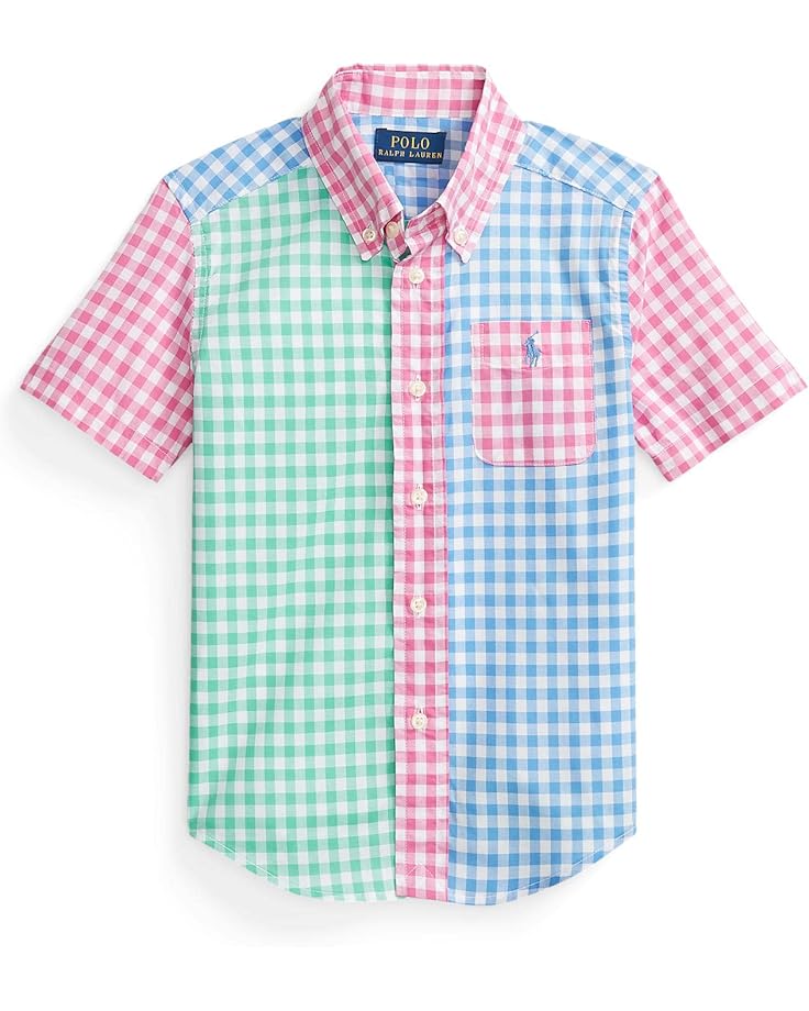  Polo Ralph Lauren Kids Poplin Short Sleeve Fun Shirt (Little Kids)